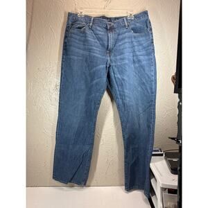 Lucky Brand‎ 181 Jeans Blue Relaxed Straight Medium Wash Denim Mens Size 40x32